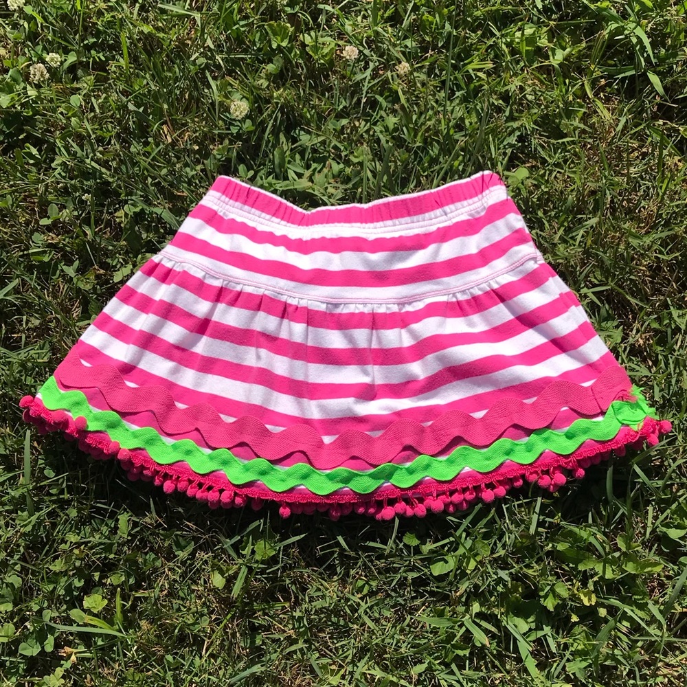 Adorable girls skort with Pom Pom’s